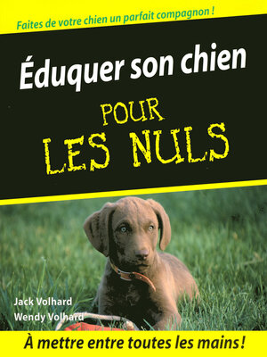 cover image of Eduquer son chien Pour les Nuls